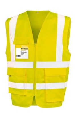 Gilet de sécurité zippé - chasuble - R477X - jaune fluo - taille:M