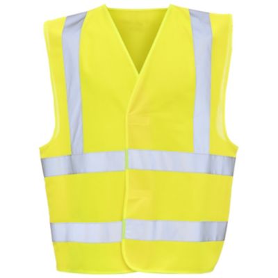 Gilet De Sécurité Haute Visibilité Jaune - Grandes Tailles, Coupe-vent En Polyester - Neuf Avec étiquettes