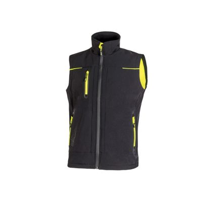 Gilet softshell sans manches UNIVERSE Noir Carbone - FU188BC, taille 2XL