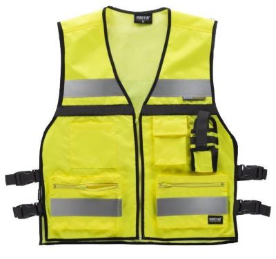 Gilet tactique sécurité intervention unisexe - C3601 - jaune fluo - taille:Taille unique