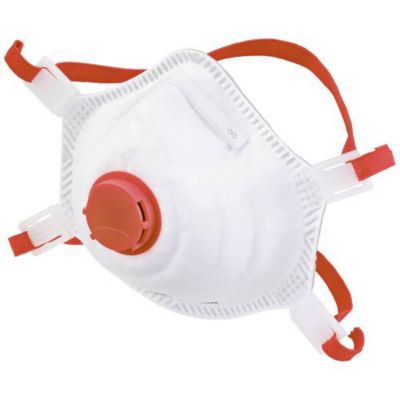 GIME Masques FFP3 avec valve expiratoire, lot de 10, 3 couches, conforme EN 149:2001+A1:2009