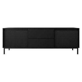 Girona - meuble tv - noir - 174 cm - Best Mobilier