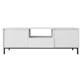 Girona - meuble tv ouvert - blanc - 174 cm - Best Mobilier