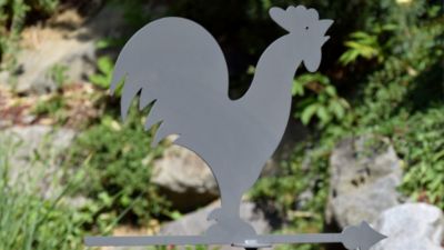 Girouette Coq 45x74cm Anthracite - Louis Moulin