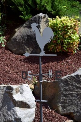 Girouette Coq 45x74cm Anthracite - Louis Moulin