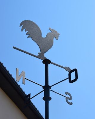 Girouette Coq 45x74cm Anthracite - Louis Moulin