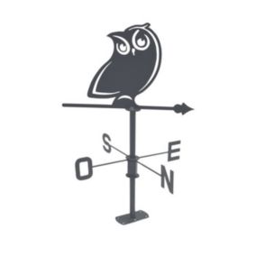 Girouette Hibou - 45x72,5 cm - anthracite