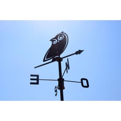 Girouette Hibou - 45x72,5 cm - anthracite