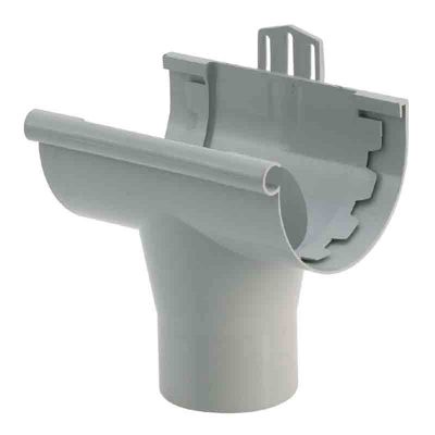 Girpi Gouttière PVC - Naissance à coller D. 25 gris