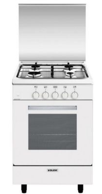 GLEM Cuisinière 4 feux gaz largeur 53 cm GA551GWH