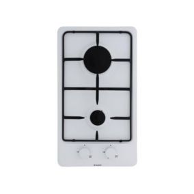 GLEM Domino 2 feux gaz blanc GT32WH
