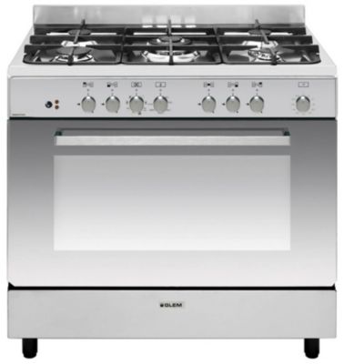 GLEM piano de cuisson mixte 90 cm inox GE960CVIX2