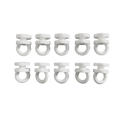Glisseur pour rail de rideau Orciel en plastique blanc 11 x 10 mm Castorama