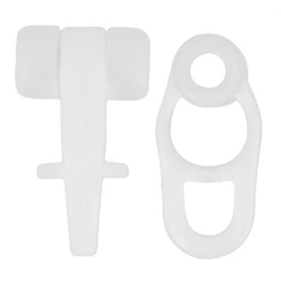 Glisseurs plastique pour rail rideau express 19x12 mm, lot de 25 Mobois