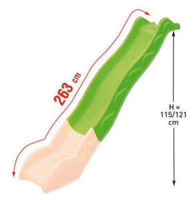 Glissière toboggan 2,63 m - Partie haute
