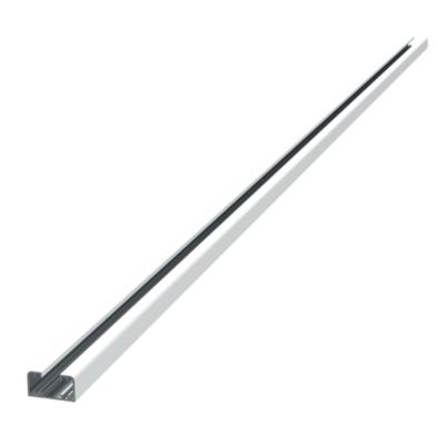 Glissière pour clôture Belty aluminium blanc 9016 h.180 cm