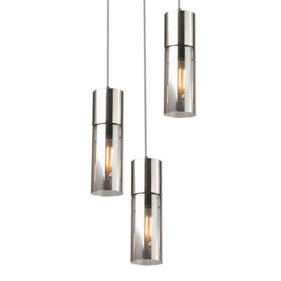 Globo Annika Suspension Cluster, abat-jour en verre nickel mat, 3 ...