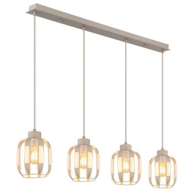 Globo Arlen Suspension de bar, blanc mat, 4 x E27