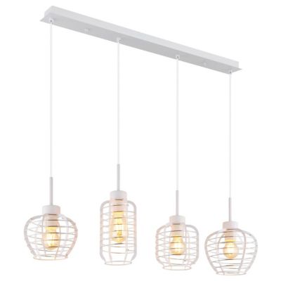 Globo Nesa Suspension de bar, blanc mat, 4 x E27