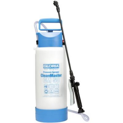 GLORIA CleanMaster CM 50 pulvérisateur à pression 5 l, joints Viton, 3 bar