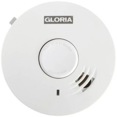 Gloria R-10 Détecteur de fumée 10 ans - batterie lithium 3V intégrée, certifié VdS/EN14604