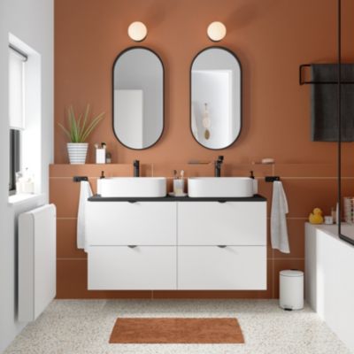 Gobelet Aetna blanc et noir GoodHome