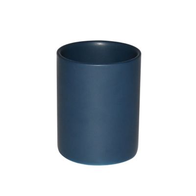 Gobelet de salle de bain céramique bleu nuit Lassane GoodHome