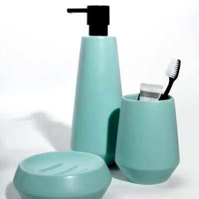 Gobelet Salle De Bain "Rubber" Bleu Marine