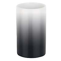 Gobelet de salle de bains en céramique, blanc et noir, Spirella Tube Gradient