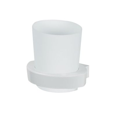 Spirella Gobelet PP Move – Blanc – Accessoire Salle De Bain Design Pour Brosses à Dents Et Cotons