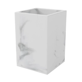 Gobelet GoodHome Elland en polyrésine coloris marbre Ø7,2 x H.10,5 cm