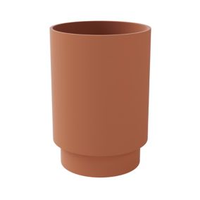 Gobelet GoodHome Kina en polystyrène coloris terracotta Ø7 x H.10 cm