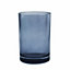 Gobelet GoodHome Tanera en verre coloris bleu Ø7 x H.10,5 cm