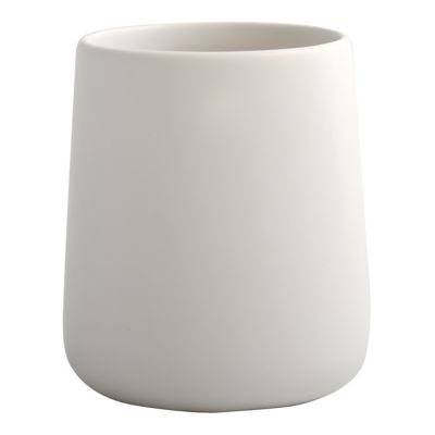 Gobelet MSV Spirella Maonie en céramique coloris blanc mat Ø8,5 x H.10 cm