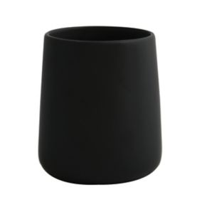 Gobelet MSV Spirella Maonie en céramique coloris noir mat Ø8,5 x H.10 cm