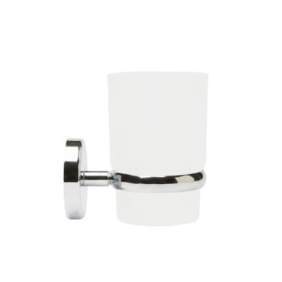 Gobelet mural en verre et chromé Ormara GoodHome