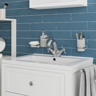 Gobelet mural en verre et chromé Ormara GoodHome