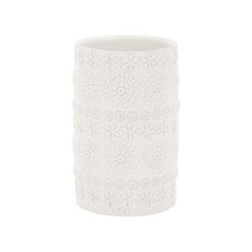 Gobelet Porcelaine RELIEF Blanc Spirella