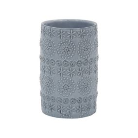 Gobelet Porcelaine RELIEF Gris Spirella