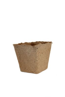 Godet de culture carré Jany 8 x 7,5 cm fibre de bois vendu par 20 pièces