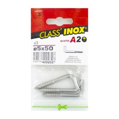 Gond à vis inox A2 Ø 5 x 50 mm Class'Inox