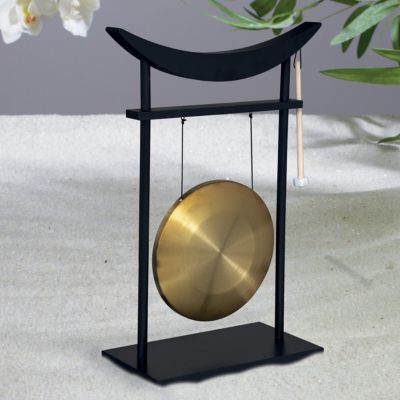 Gong Toa H.69,5cm métal et bois - Atmosphera Créateur d'intérieur