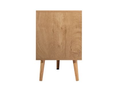 Goto - meuble tv - effet bois et cannage - 3 portes - 167 cm - Best Mobilier