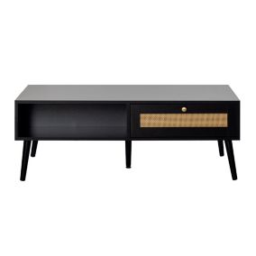 Goto - table basse - noir - 110 cm - Best Mobilier