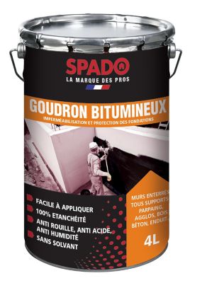 Vernis Bitumineux Antirouille Spado – 1 Litre – Protection Contre L'humidité