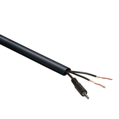 Goulotte décorative demi-ronde noire auto-adhésive D-Line 16 x 8 mm, 1 m