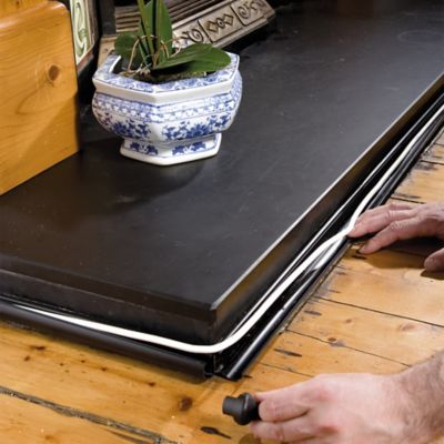 Goulotte décorative demi-ronde noire auto-adhésive D-Line 30x15mm, 2m