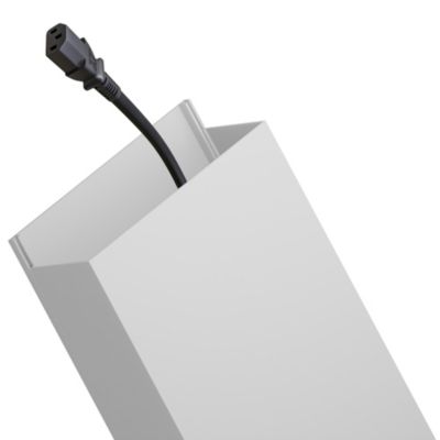 Goulotte électrique PVC 100x40 mm 2 m blanche EDO