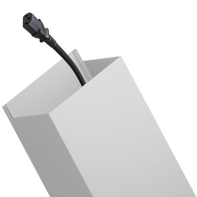 Goulotte électrique PVC 100x60 mm 2 m blanche EDO