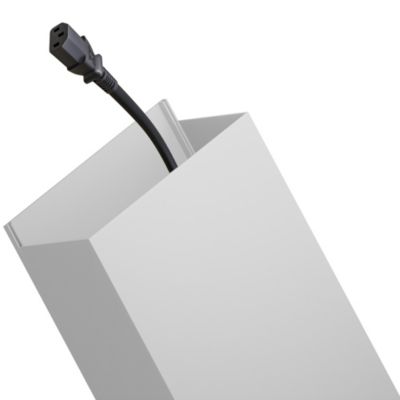 Goulotte électrique PVC 120x60 mm 2 m blanche EDO